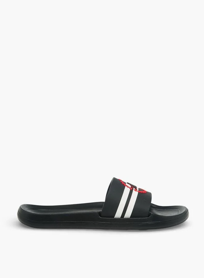 كابا Boys Logo Detail Slides